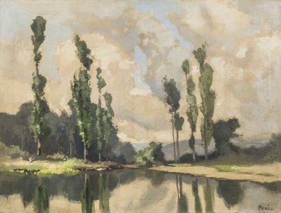 Lucien PERI (1880-1948)
Paysage lacustre...