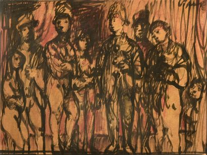 Sylvain VIGNY (1903-1970)
Personnages
Aquarelle
Signée...