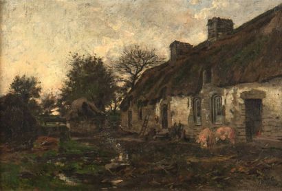 Ecole du XIXème siècle
La ferme
Huile sur...