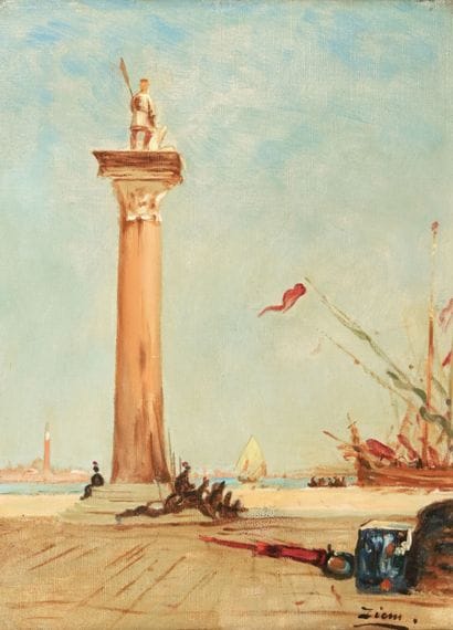 Ecole Française du XIXème siècle
La colonne...