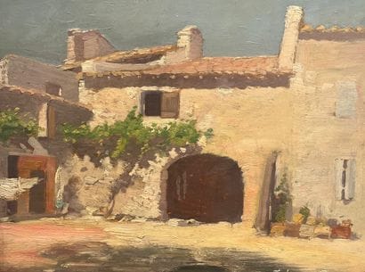 Henri ROYET (1850-1918)
Le mas, Villeneuve-les-Avignons....