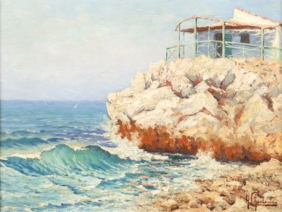 Ecole provençale du XXème siècle
La corniche
Huile...