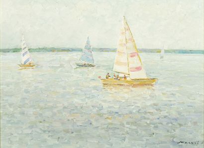 Ecole Russe du XXème siècle
Sur la Volga,...