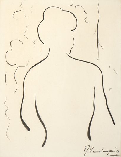 Marc VALOPIN (XXème)
Nu féminin
Encre sur...