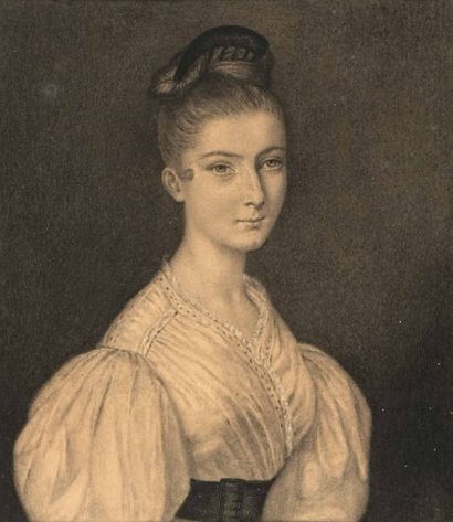 Ecole française du XIXème siècle
Portrait...