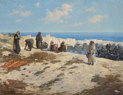 Friedrich Hugo D'ALÉSI (1849-1906)
Laveuses...