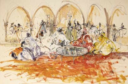 Habib KIBARI (1971)
Cérémonie du thé
Huile...