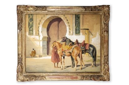 Édouard DOIGNEAU (1865-1954)
Le palfrenier...