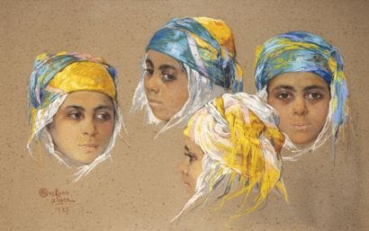 Émile DECKERS (1885-1968)
Portraits of an...