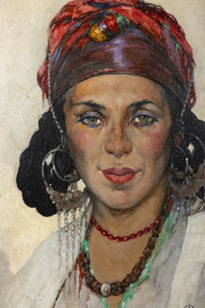 Émile DECKERS (1885–1968)
Portrait of a Woman
Oil...