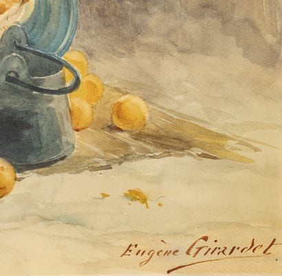 Eugène GIRARDET (1853-1907)
La vendeuse d'orange
Aquarelle...