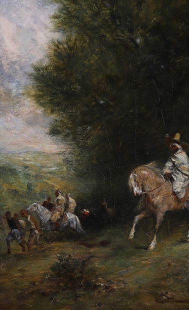 Eugène FROMENTIN (1820-1876)
Le Convoi arabe....