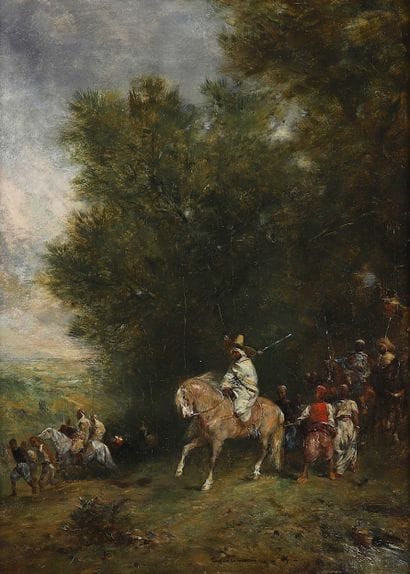 Eugène FROMENTIN (1820-1876)
Le Convoi arabe....