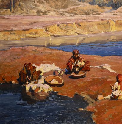 Adam STYKA (1890–1959)
Washerwomen
Oil on...