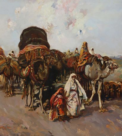 José NAVARRO LLORENS (1804-1884)
La Caravanne
Huile...