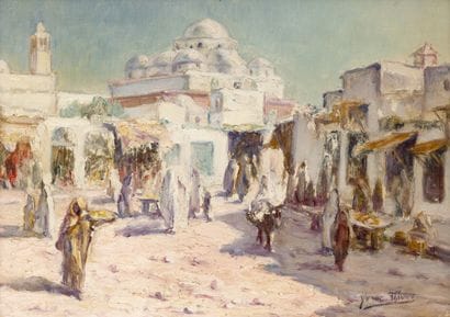 Odette BRUNEAU (1891–1984)
Two Berber Women
Oil...