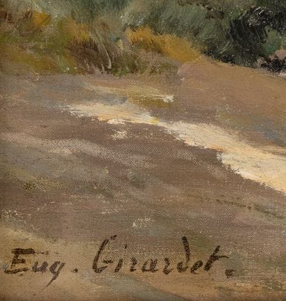 Eugène GIRARDET (1853-1907)
Le chemin
Huile...