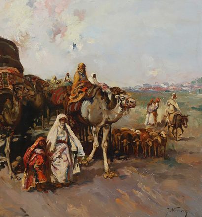 José NAVARRO LLORENS (1804-1884)
La Caravanne
Huile...