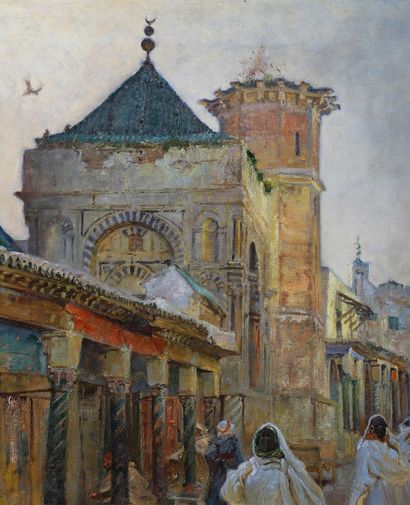 Edgar BUNDY (1862–1922)
Street Scene at the...