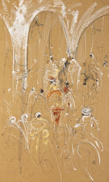 Habib KIBARI (1971)
Scène dans un palais
Huile...