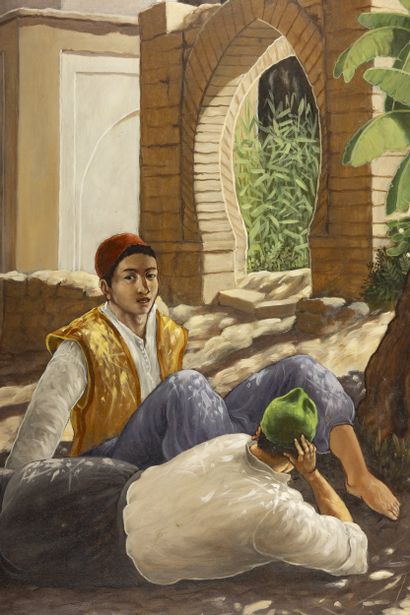 Roman LAZAREV (1938)
Devant le mausolée 
Huile...