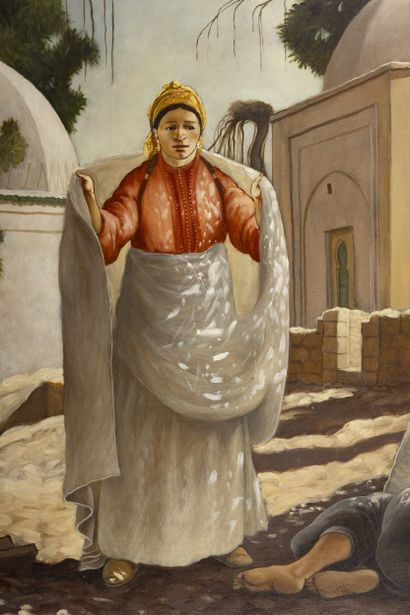 Roman LAZAREV (1938)
Devant le mausolée 
Huile...