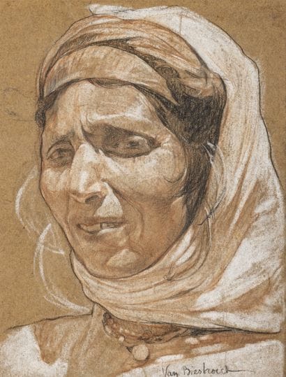 Jules Evarist VAN BIESBROECK (1848-1920)
Portrait...