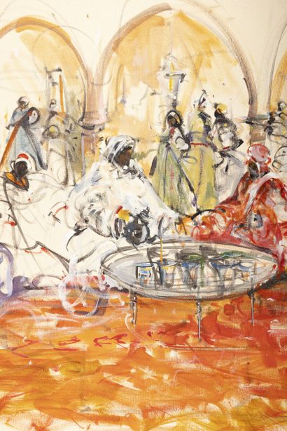 Habib KIBARI (1971)
Cérémonie du thé
Huile...