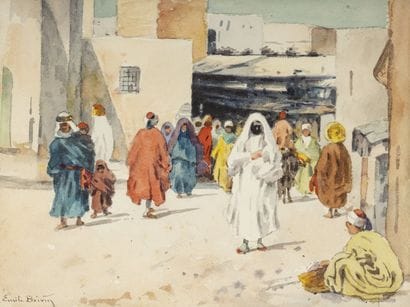 Emile BOIVIN (1846-1920)
Une rue dans la...