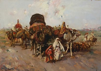 José NAVARRO LLORENS (1804-1884)
La Caravanne
Huile...