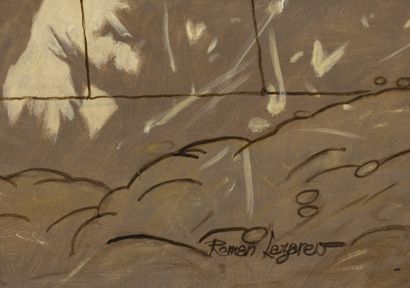 Roman LAZAREV (1938)
Le vœux
Huile sur toile
Signée...