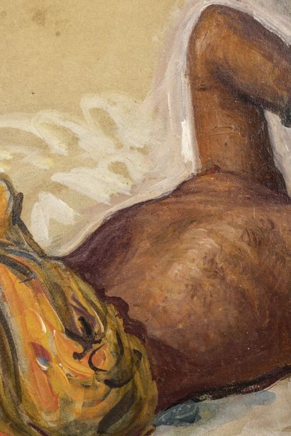 Etienne Alphonse DINET (1861-1929)
Baigneuse...