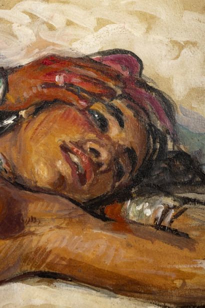 Etienne Alphonse DINET (1861-1929)
Baigneuse...