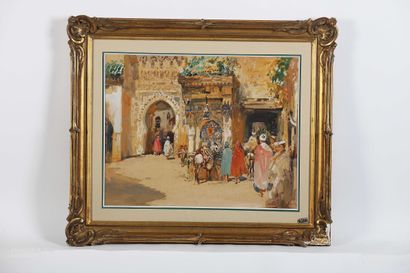 Eugène VILLON (1879-1951)
Entrance to the...