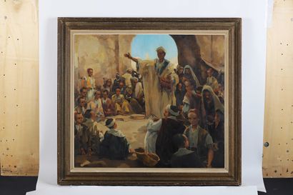 Isidore VAN MENS (1890-1985)
The Arab storyteller...