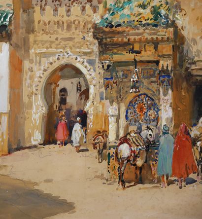 Eugène VILLON (1879-1951)
Entrance to the...