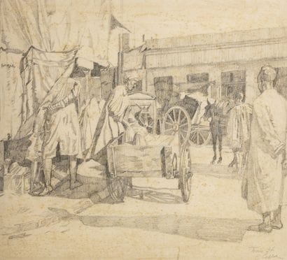20th-Century Orientalist School
Street Scene...