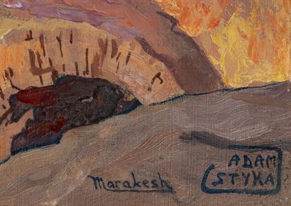 Adam STYKA (1890–1959)
Marrakech
Oil on panel
Signed...