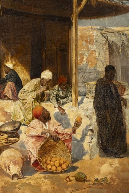 Eugène PAVY (1840-1905)
Le marchand d'orange
Huile...