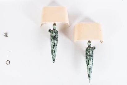 Jacques BLIN (1920-1966) 

Paire d’appliques...