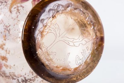 Emile Gallé (1846-1904) 

Vase de forme ouverte...