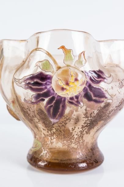 Emile Gallé (1846-1904) 

Vase de forme ouverte...