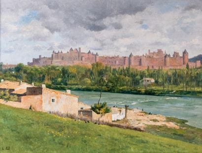 Lina BILL (1855-1936) 

Carcassonne.?Huile...