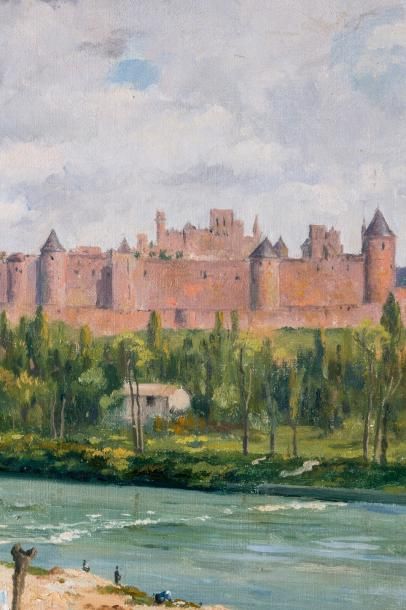Lina BILL (1855-1936) 

Carcassonne.?Huile...