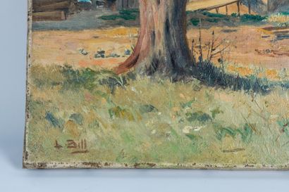 Lina BILL (1855-1936) 

Ponton au Lavandou....