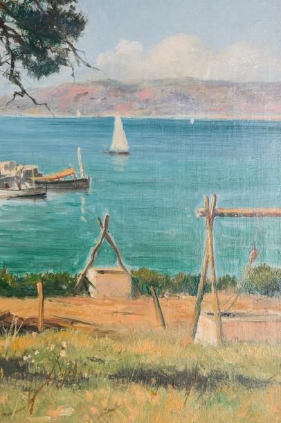 Lina BILL (1855-1936) 

Ponton au Lavandou....
