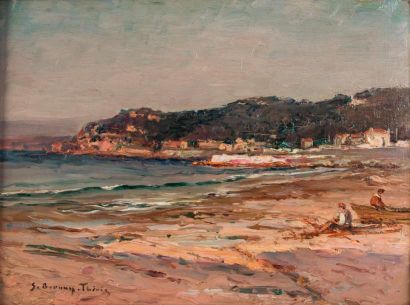 Sauveur BERNAY-THERIC (1874-1963) 

La plage...