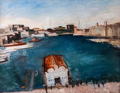 Edmond CERIA (1884-1955) 

Le pont transbordeur...