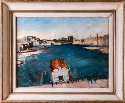 Edmond CERIA (1884-1955) 

Le pont transbordeur...