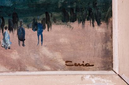Edmond CERIA (1884-1955) 

Le pont transbordeur...